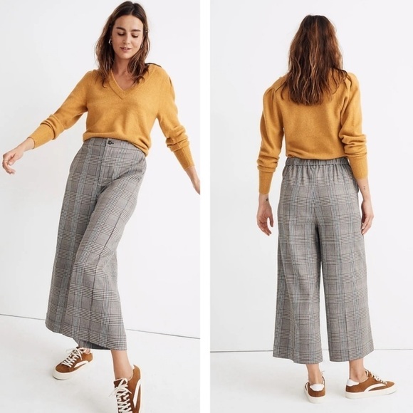 Madewell Huston Pull-On Pants in Menswear Plaid - Picture 1 of 10